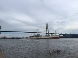 ขายที่ดินติดแม่น้ำเจ้าพระยา สีม่วง 23ไร่ วงแหวนอุตสาหกรรม พระประแดง