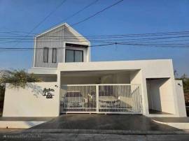รหัสC6955 ให้เช่าบ้านเดี่ยว 2ชั้น สไตล์นอร์ดิก หมู่บ้านนครินทร์การ์เด้น ถนนร่มเกล้า ใกล้สนามบินสุวรรณภูมิ